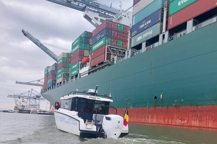 Antwerp Mega Ship Speedboat Tour — Up Close at Deurganckdok & Kieldrecht Lock