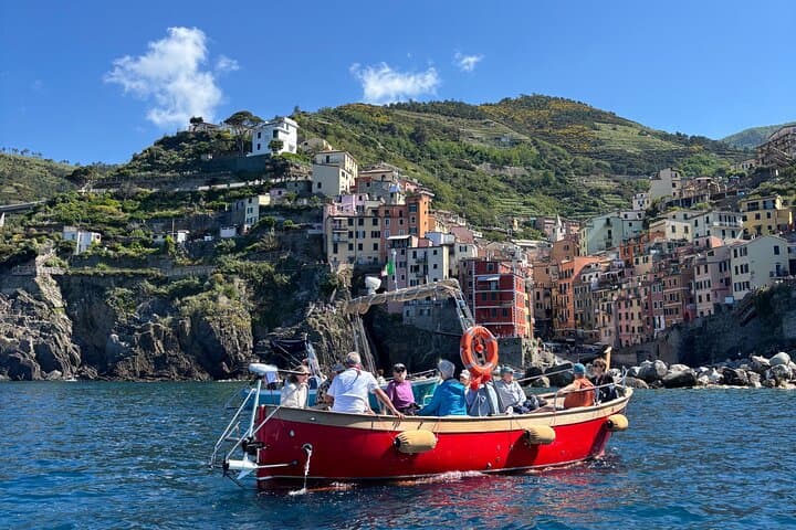 Cinque Terre Boat Tour from Riomaggiore — Swim, Snorkel & Local Wine