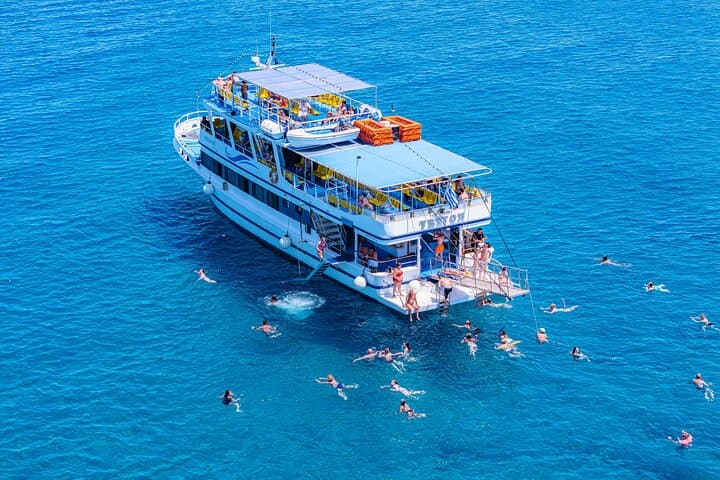 Sail to Lindos: Day Cruise with Swim Stops from Rhodes