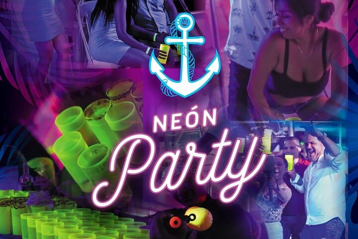 Neon Catamaran Party in Puerto Vallarta: Night Cruise on Banderas Bay