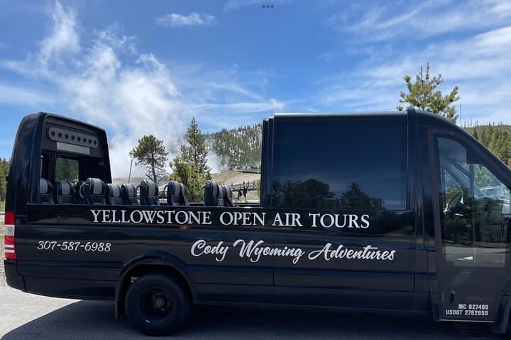 Yellowstone Open-Air Glass-Top Van Tour from West Yellowstone — Lower Loop Highlights