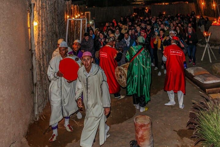 Overnight Agafay Desert Experience: Sunset Quad Bike, Camel Ride & Traditional Moroccan Dinner