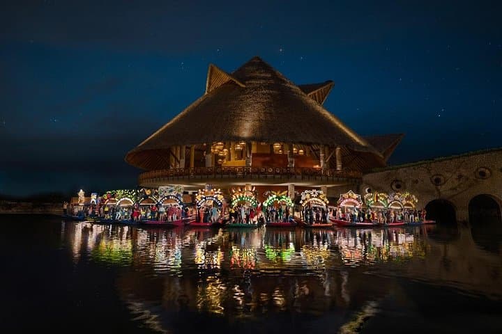 Xoximilco Floating Fiesta: Trajinera Night Cruise with Mariachi in Cancún photo 2