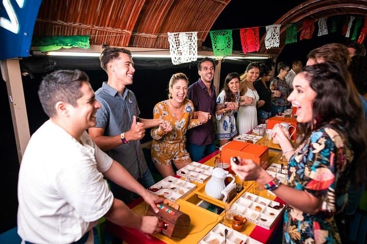 Xoximilco Floating Fiesta: Trajinera Night Cruise with Mariachi in Cancún photo 3