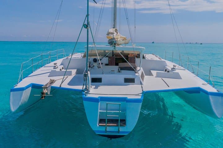 Private Catamaran Cruise to Isla Mujeres: Snorkel, Open Bar & Beach Club photo 2