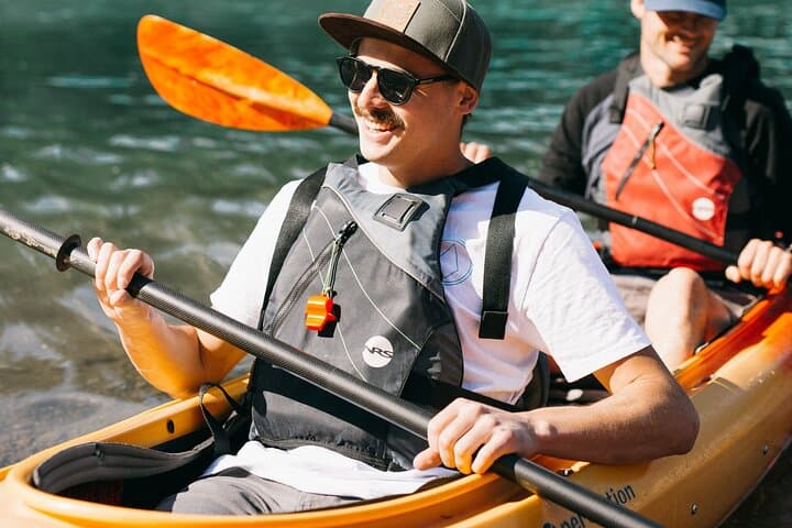 Banff Double Kayak Tour on the Bow River — Paddle to Mount Rundle photo 4