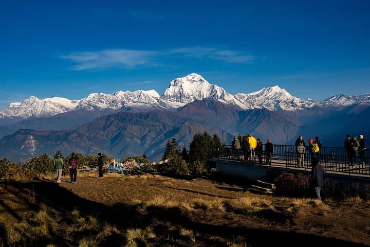 4-Day Poon Hill & Ghandruk Trek — Sunrise over Annapurna from Pokhara photo 1