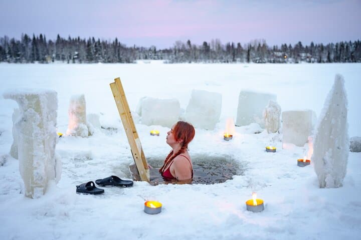 Sauna on Ice in Rovaniemi: Wood-Fired Arctic Sauna & Ice River Dip photo 5