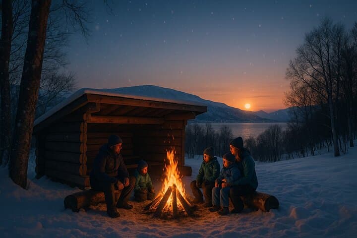 Charlottenlund Sledding and Bonfire Near Tromsø: Arctic Aking with Snacks photo 5