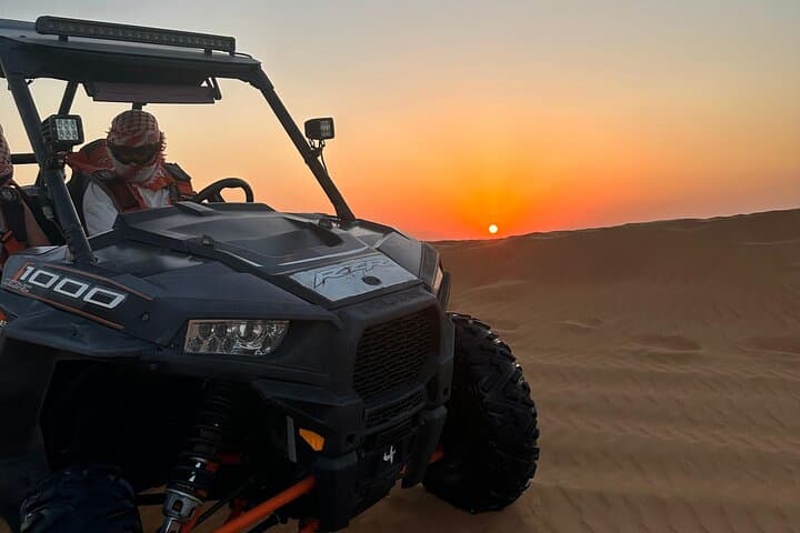 Sunrise Red Dunes Buggy Safari: Sandboarding & Camel Ride in Lahbab Desert