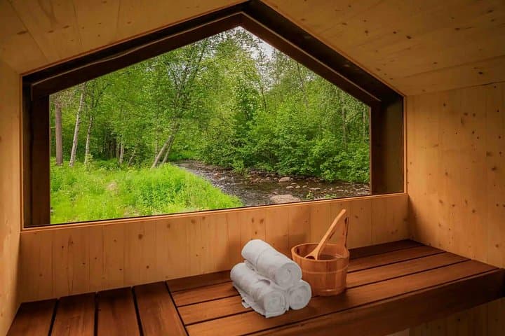 Nature Sauna Experience at Gargia Lodge — River Plunge Sauna Near Alta, Norway photo 1