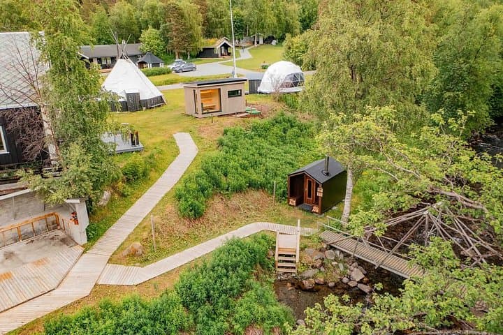 Nature Sauna Experience at Gargia Lodge — River Plunge Sauna Near Alta, Norway photo 2