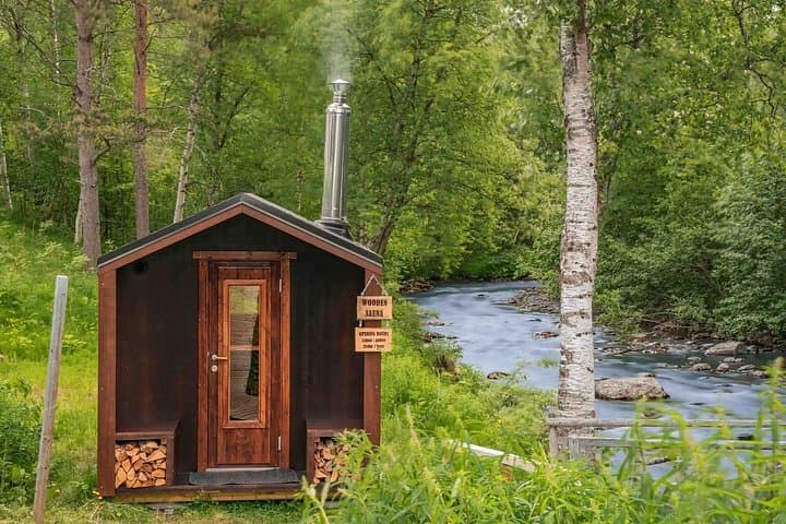 Nature Sauna Experience at Gargia Lodge — River Plunge Sauna Near Alta, Norway photo 3
