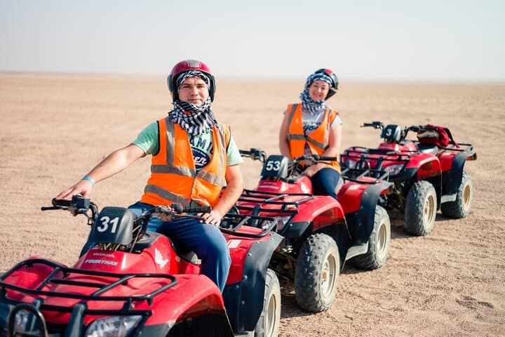 Hurghada Desert Safari: Quad Biking, Jeep Tour & Bedouin Dinner Under the Stars photo 2