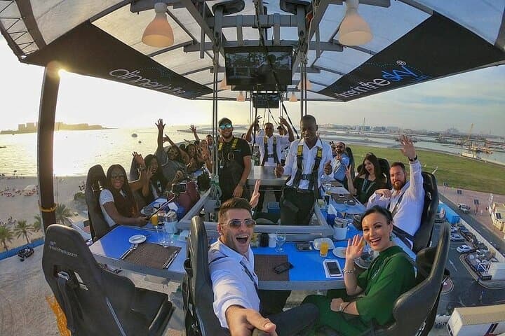 Dinner in the Sky Dubai: 50m Aerial Fine-Dining Experience with Transfers photo 2