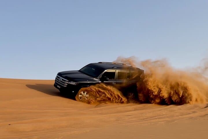 Premium Lahbab Desert Safari: Evening Dune Drive, Dinner & Live Show in Dubai