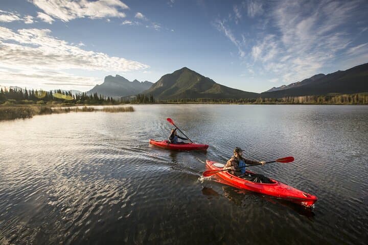 Banff Double Kayak Tour on the Bow River — Paddle to Mount Rundle photo 6