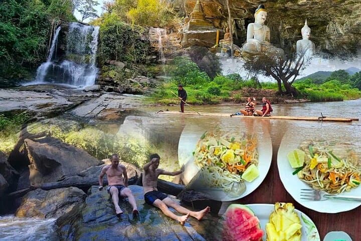 Hidden Waterfall & Bamboo Rafting Near Chiang Mai: Half-Day Jungle Escape