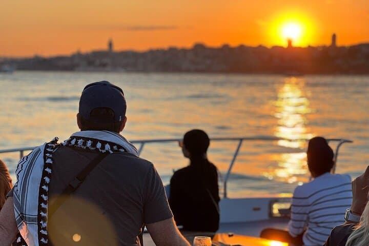 Golden Hour on the Bosphorus: Istanbul Sunset Yacht Cruise with Transfers