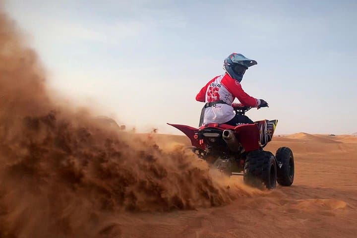 Evening Red Dunes Desert Safari with Quad Bike, BBQ & Camel Ride in Dubai photo 1
