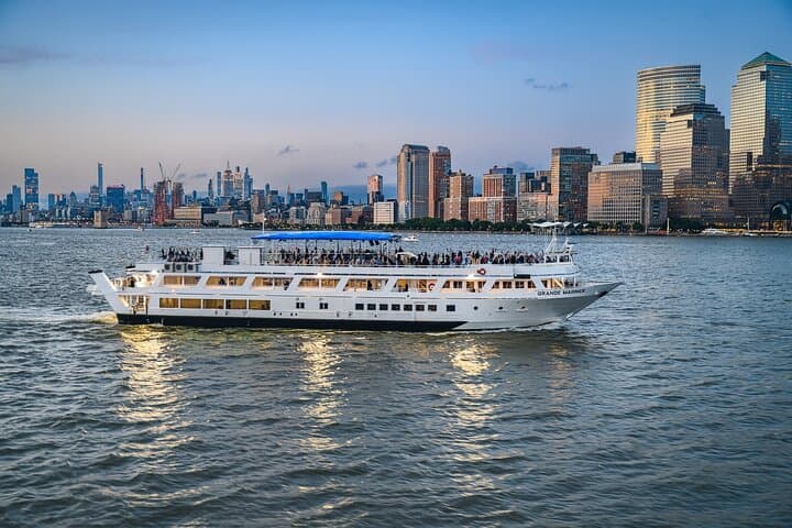 NYC Sunset Harbor Cruise: DJ, Skyline & Statue of Liberty Views