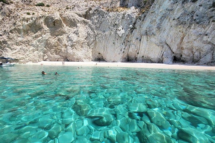 Corfu Blue Caves & Limni Beach: 3-Hour Semi-Private Boat Trip from Paleokastritsa photo 1