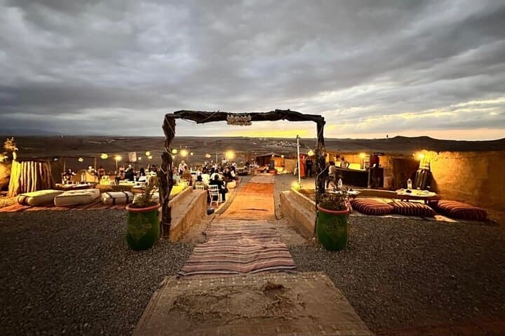 Agafay Desert Camel Ride & Sunset Dinner — Camel Trek, Berber Music and Fire Show Near Marrakech photo 2