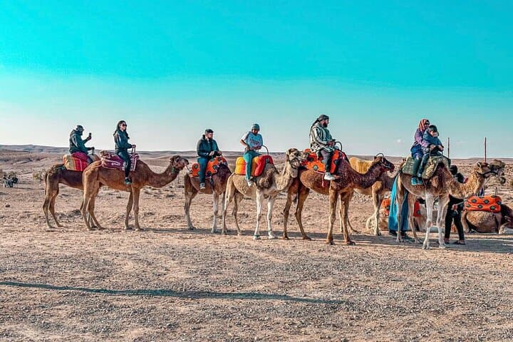 Agafay Desert Camel Ride & Sunset Dinner — Camel Trek, Berber Music and Fire Show Near Marrakech photo 4