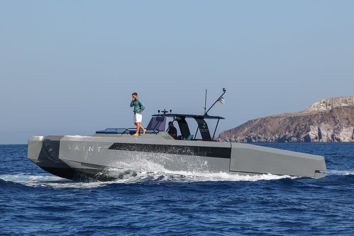 Private Santorini Yacht 'Bugatti' — Caldera Cruise, Swim & Sunset