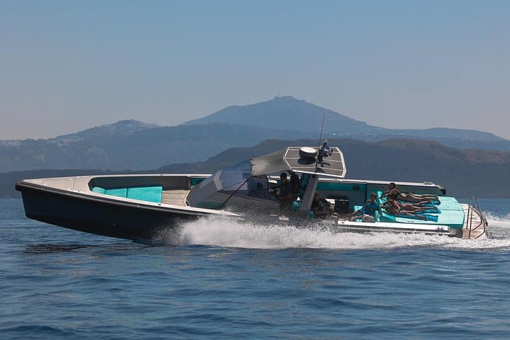 Private Yacht Charter in Santorini: Sunny Zeus Caldera Cruise with Open Bar photo 1