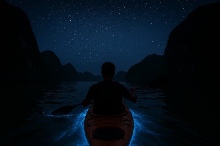 Lan Ha Bay Sunset and Bioluminescent Kayaking — Night Paddle from Cat Ba
