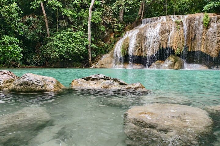 Kanchanaburi Day Tour — Erawan Waterfall & Death Railway: Swim, History, Scenic Train photo 4