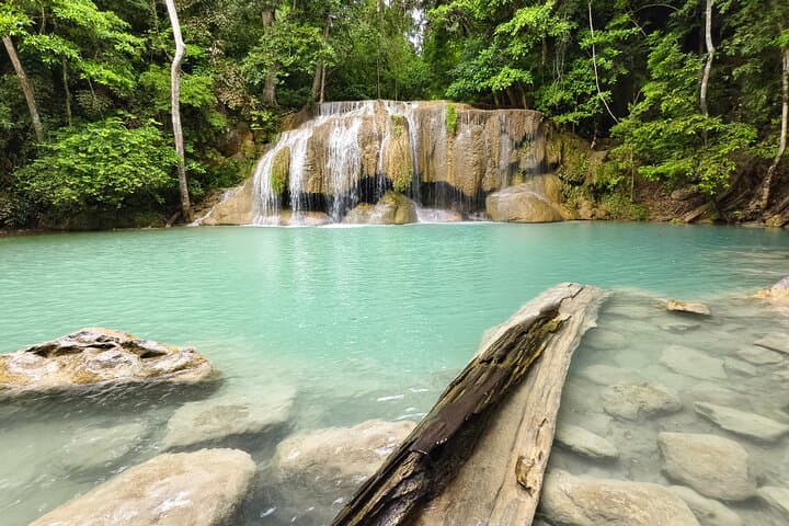 Kanchanaburi Day Tour — Erawan Waterfall & Death Railway: Swim, History, Scenic Train photo 3