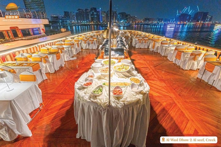 VIP Dhow Cruise on Dubai Creek: Al Seef Evening Buffet & Tanoura Show photo 3