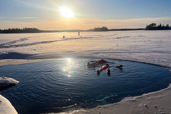 Arctic Ice Floating Experience in Rovaniemi — Cold-Water Survival Float in Lapland photo 3