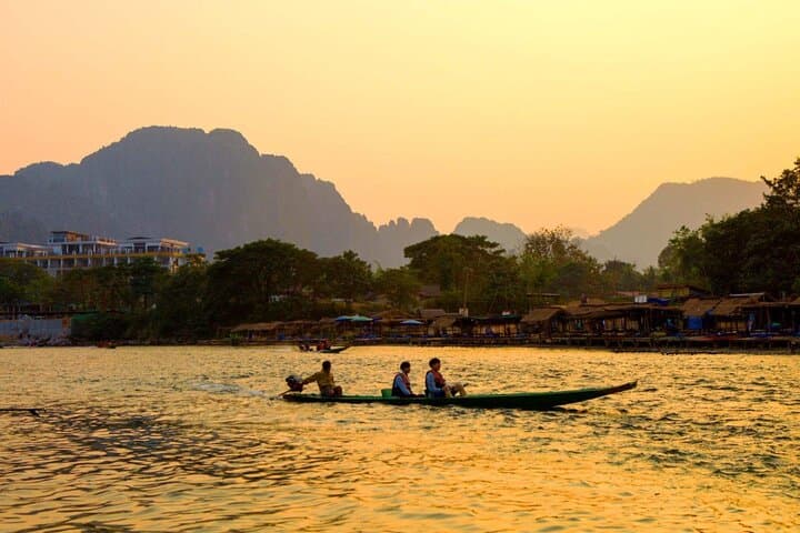 Vang Vieng Paragliding and Longtail Boat Tour with Hotel Pickup photo 2