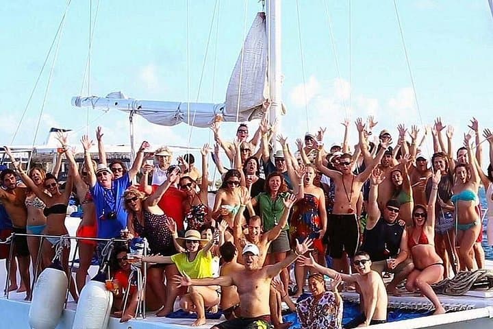 All-Inclusive Catamaran to Isla Mujeres: Snorkel, Open Bar & Beach Time from Cancun photo 1