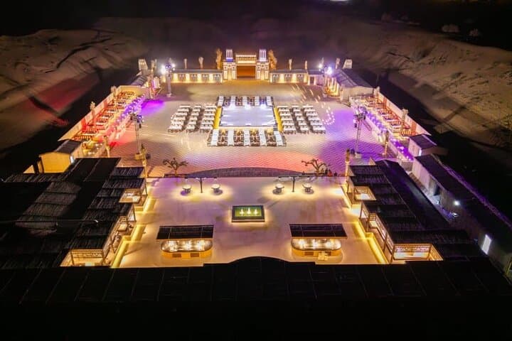 Private Luxury Dubai Desert Safari with Premium Camp, Dune Bashing & BBQ
