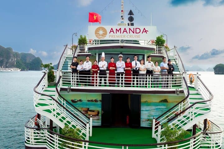 Halong Bay Amanda Cruises: 2-Day Overnight Cruise with Cave, Island & Kayaking