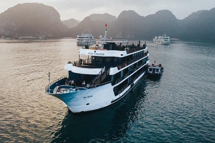 Luxury Rosy Cruise: 2-Day Halong & Lan Ha Bay Overnight from Hanoi photo 1