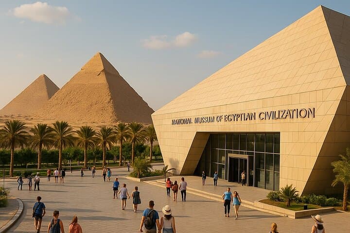 Giza Pyramids and NMEC Private Tour: Guided Day Trip from Cairo photo 2