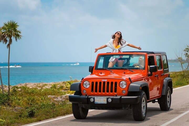 Drive, Snorkel & Explore: Cozumel Jeep or Buggy Island Tour with Mayan Ruins or Punta Sur
