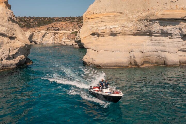 Self-Drive Boat Rental in Milos — No License Needed on the Blu Water 185 photo 2