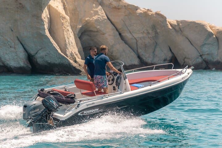 Self-Drive Boat Rental in Milos — No License Needed on the Blu Water 185 photo 1