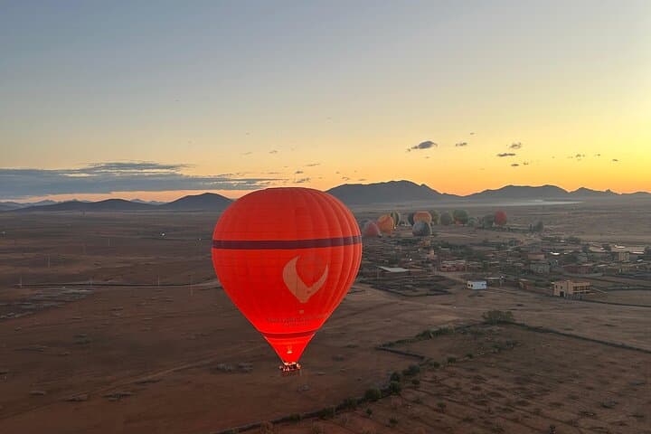 Sunrise Hot Air Balloon Over Marrakech with Traditional Breakfast