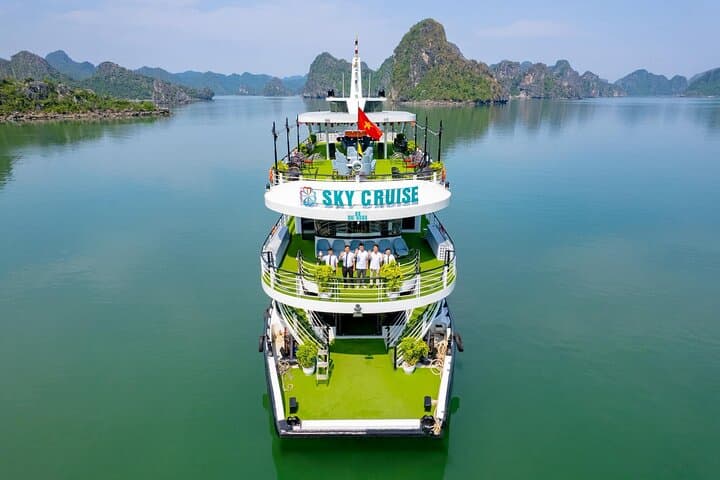 Halong Bay Day Cruise on Sky Cruise — Jacuzzi, Kayaking & Buffet from Hanoi photo 2