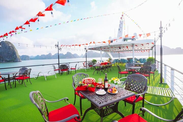 Halong Bay Day Cruise on Sky Cruise — Jacuzzi, Kayaking & Buffet from Hanoi photo 6