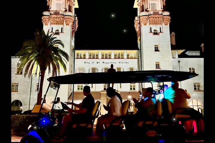 St. Augustine Night Ghost Tour by Premium Golf Cart: Historic Haunts & Cemetery Stories photo 2