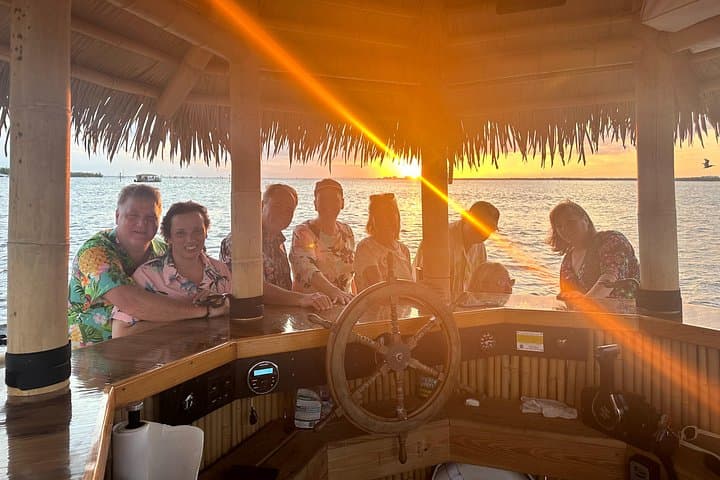 Private Tiki Cruise from Fort Myers Beach: Sunset, Shells, and Shallow-Water Sightseeing photo 3