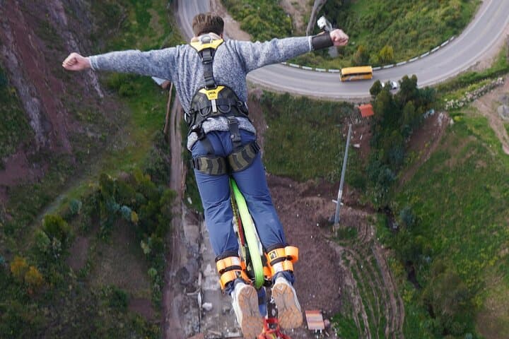 128m Bungee Jump at Action Valley (Poroy) — Cusco Adrenaline Experience photo 4